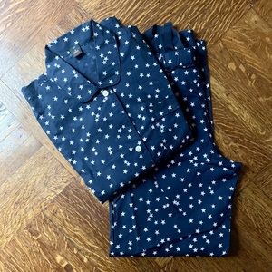 J.Crew Navy Star-Print Pajamas